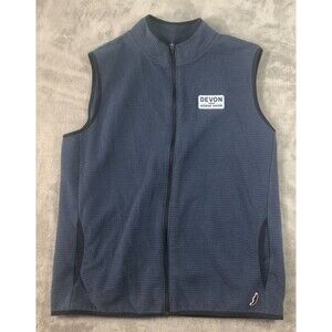 Devon Horse Show Vest Unisex Size Large Blue League Full Zip PA Equestrian